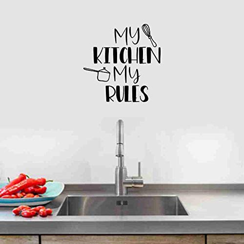 KREEPO My Kitchen My Rules- Wall Sticker for Cafe, Restaurants, Kitchen Wall Stickers Stylish Kitchen Art - Image 3