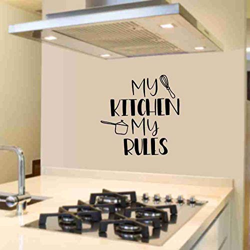 KREEPO My Kitchen My Rules- Wall Sticker for Cafe, Restaurants, Kitchen Wall Stickers Stylish Kitchen Art - Image 4