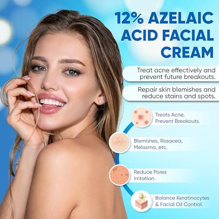 Aobbiy Azelaic Acid Cream: Azelaic Acid For Face - Premium Azelaic Acid Cream - Face Skin and Beauty Care - Azelaic Acid Facial Cream (1 Oz) - Image 2