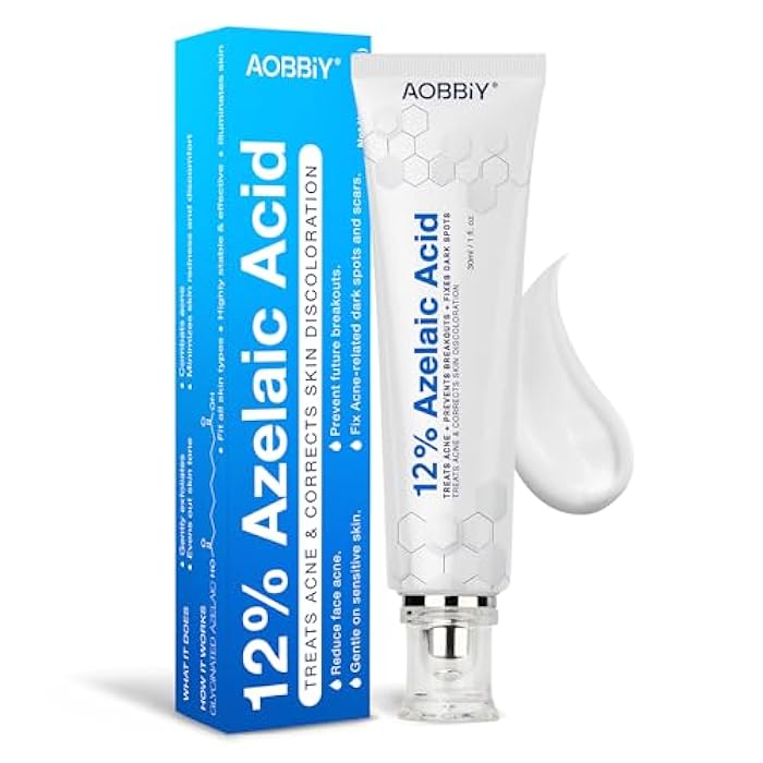 Aobbiy Azelaic Acid Cream: Azelaic Acid For Face - Premium Azelaic Acid Cream - Face Skin and Beauty Care - Azelaic Acid Facial Cream (1 Oz) - Image 1