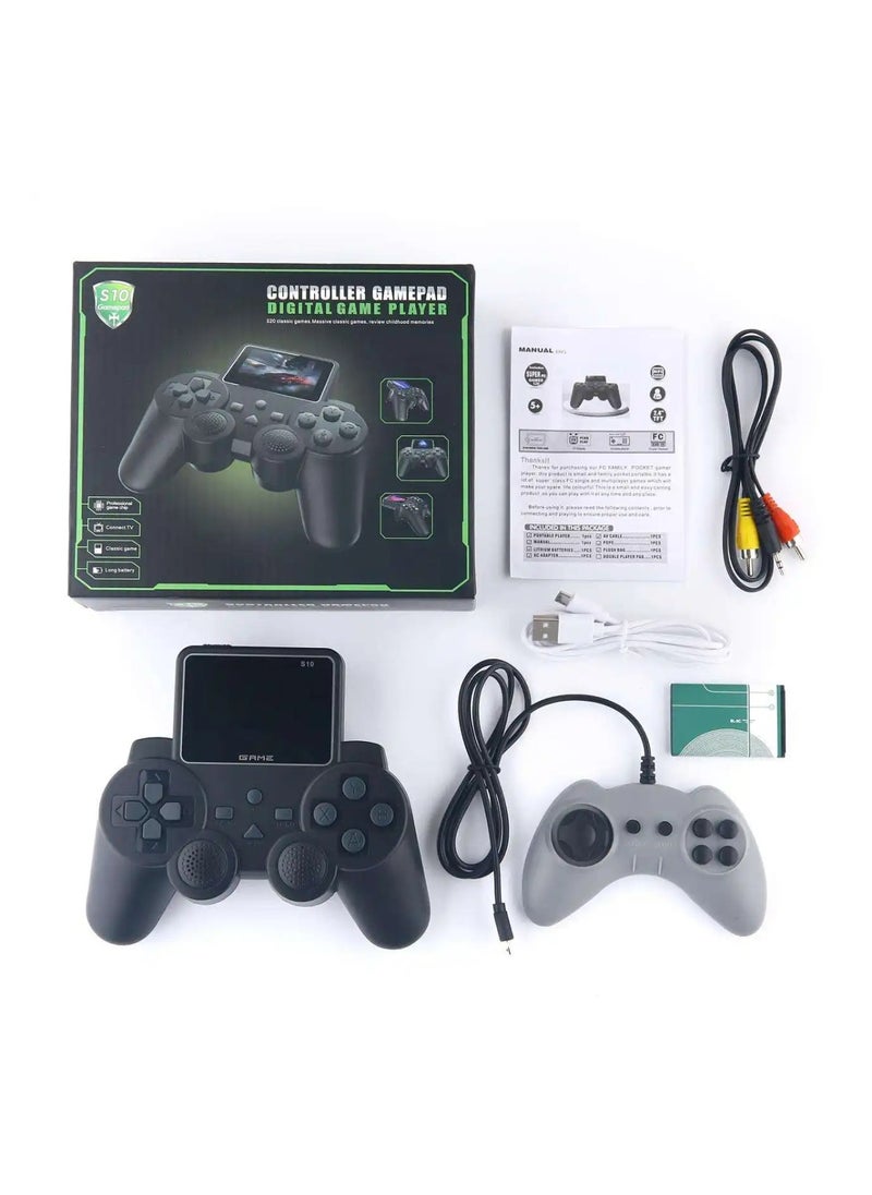 Retro Portable Video Game Console, Handheld Console, Wireless Controller, 520 Built-in Game Duo, 2.4 Inch  - Image 2