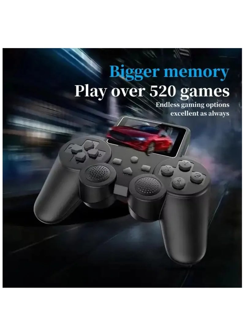 Retro Portable Video Game Console, Handheld Console, Wireless Controller, 520 Built-in Game Duo, 2.4 Inch  - Image 5