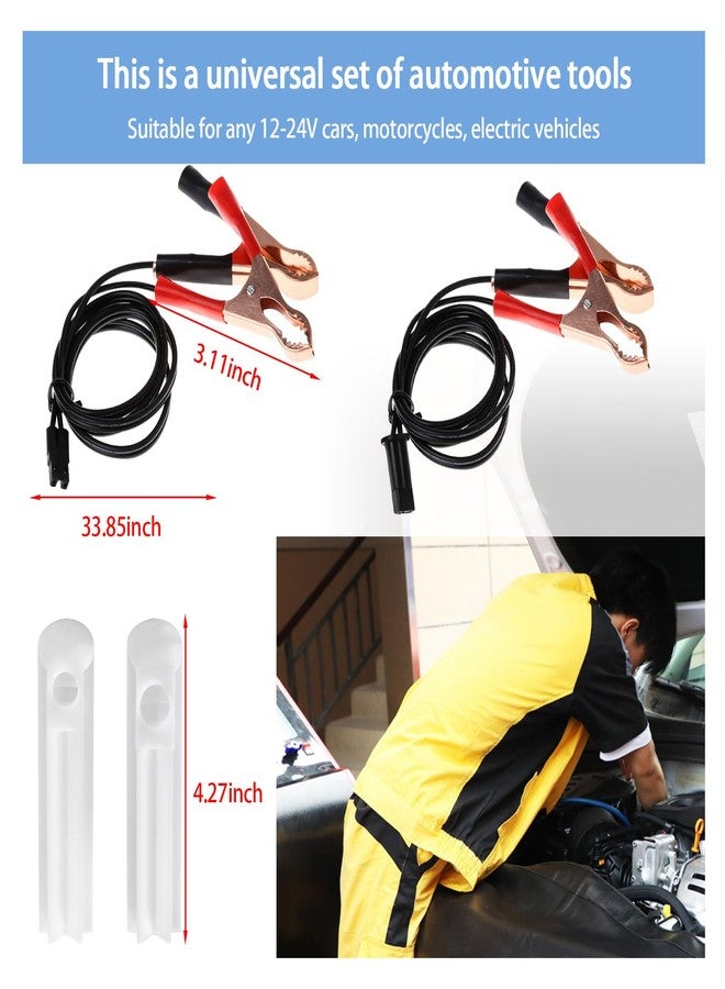 Augeny Auto Fuel Injector Flush Cleaner Adapter, Universal Car Fuel Injection Nozzle Cleaning Assistant Tool Kit, Vehicle DIY Injector Cleaning Tool Set for Auto Motorcycle EV ATV Boat - Image 2