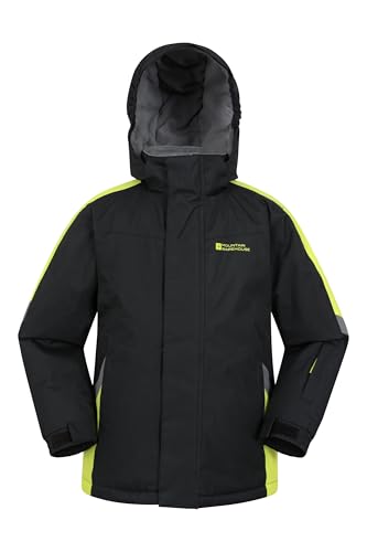 Mountain Warehouse Raptor Kids Ski Jacket Boys Girls Snow Coat Jet Black Kids 34 Yrs 98104 cm - Image 1