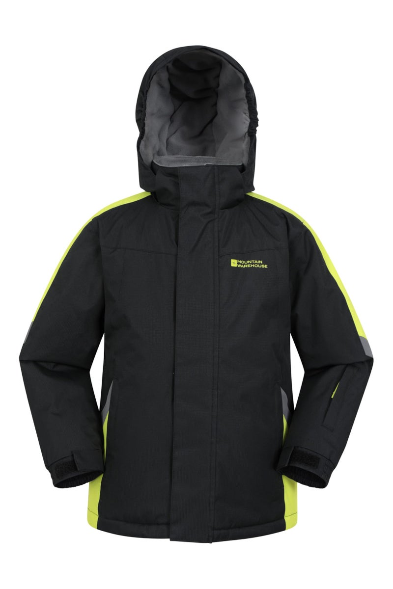 Mountain Warehouse Raptor Kids Ski Jacket Boys Girls Snow Coat Jet Black Kids 34 Yrs 98104 cm - Image 2