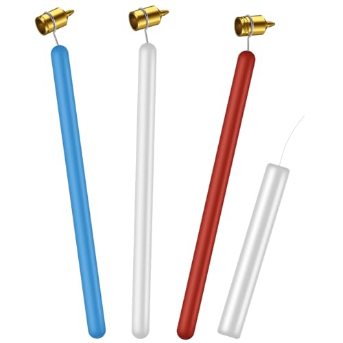 Leriton Set of 3 Pysanky Supplies Kistka Tool 0.3mm 0.4mm 0.5mm Ukrainian Easter Egg Decorating Kit Detailing Fine Brass Tip Hot Wax Pen Art Fluid Painting Pen Touch up Paint Applicator - Image 1