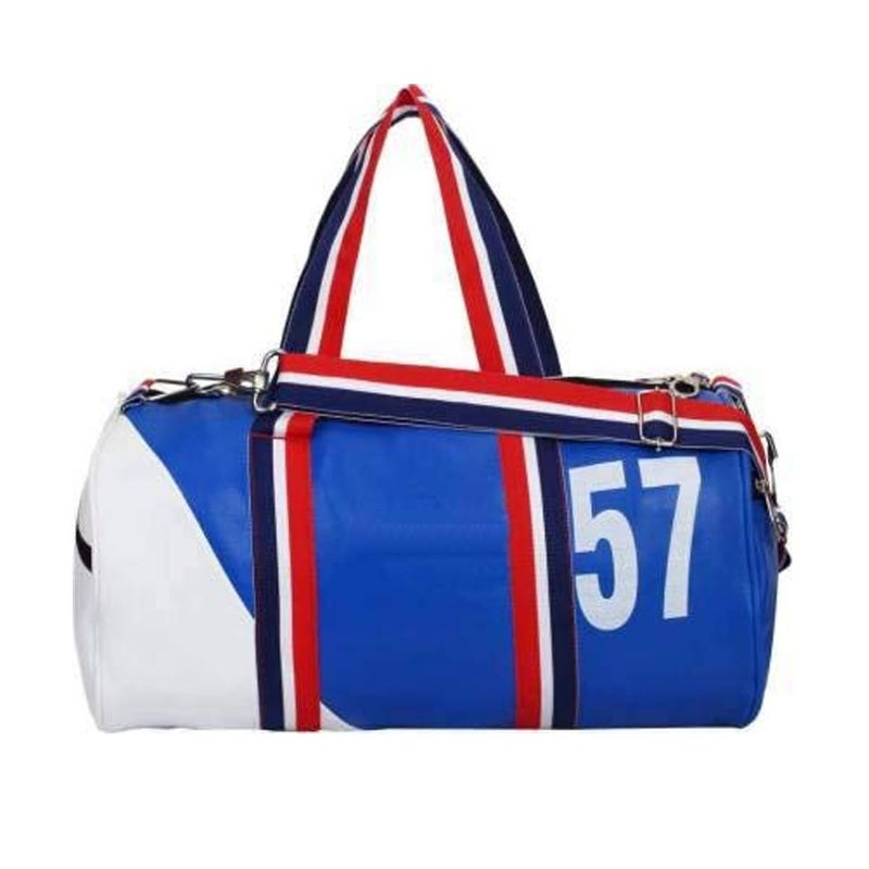 COOL INDIANS Trendy & Classic Gym Bag for Men & Women Leather Sports Gym Bag with Shoulder Strap Duffle Bag Yoga & Travel Bag for Boys & Girls Duffle Bag & Travelling & Outdoor Bag (57 NO Blue) - Image 1