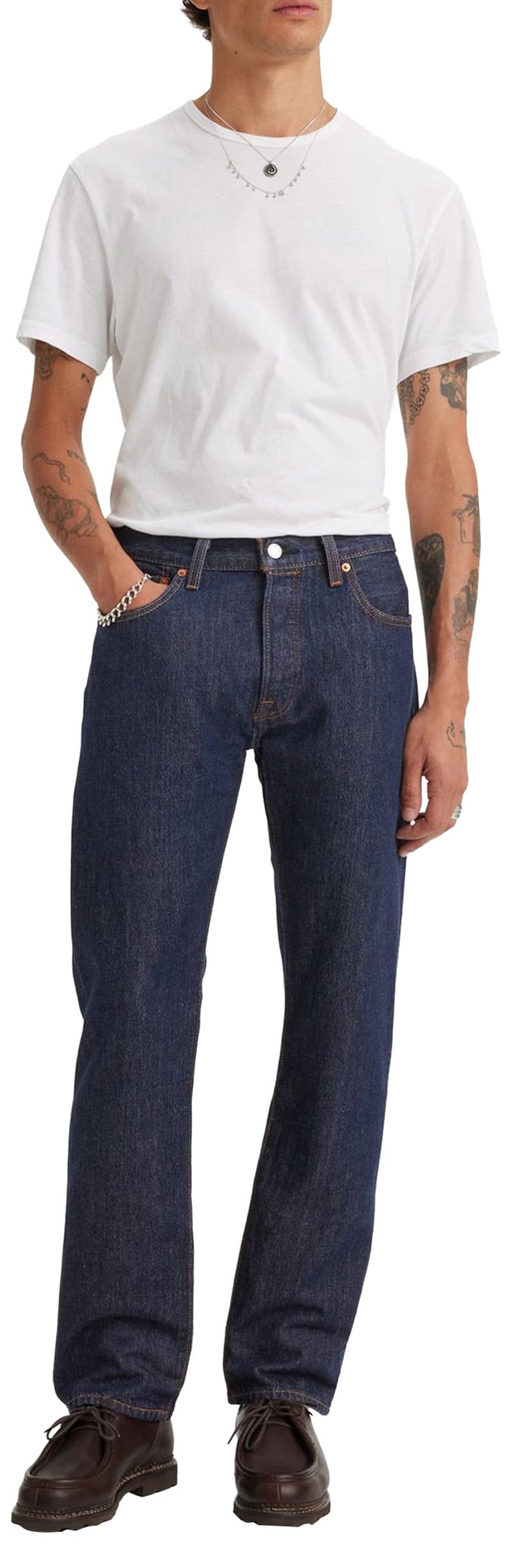 Levi's Men's 501 Original Fit Jeans (Also Available in Big & Tall), Rinse, 28W x 30L - Image 1