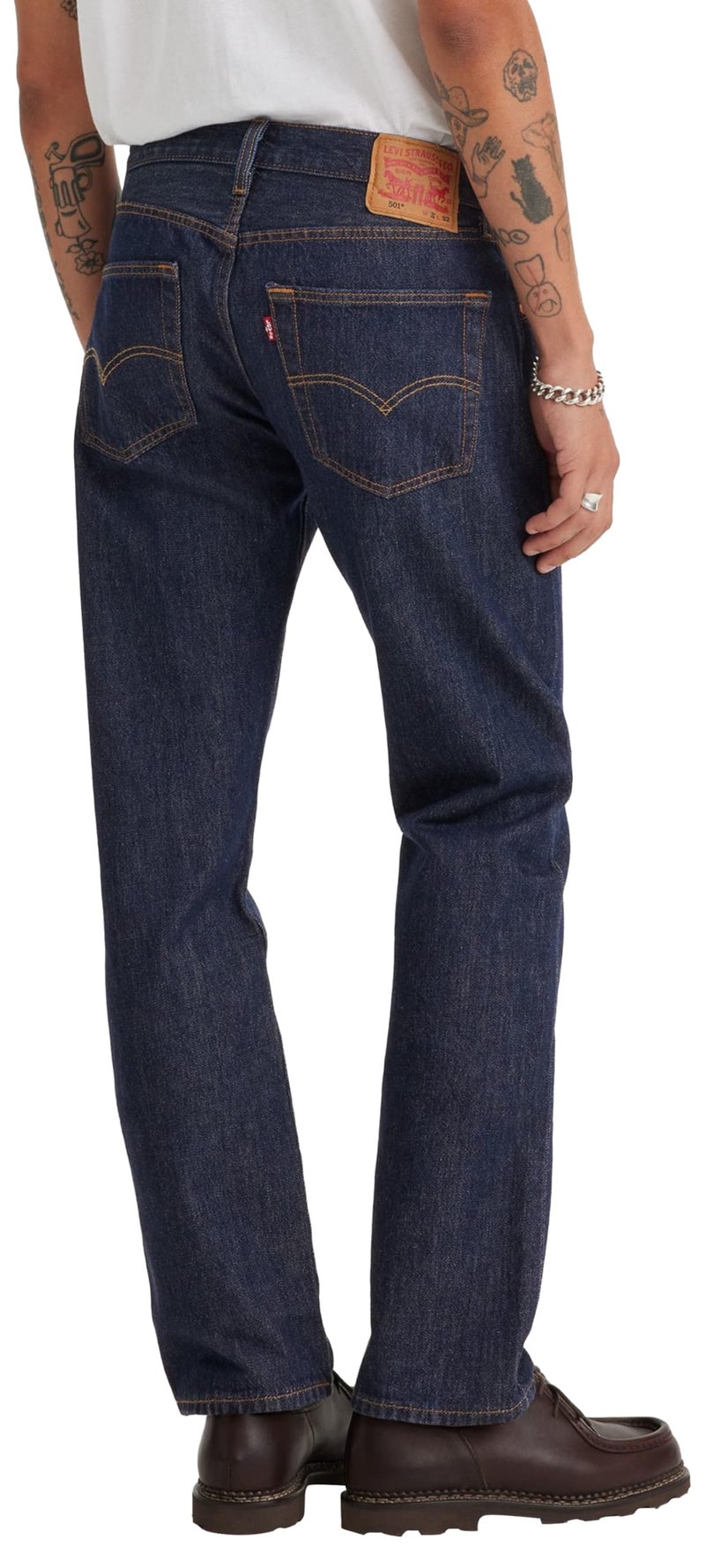 Levi's Men's 501 Original Fit Jeans (Also Available in Big & Tall), Rinse, 28W x 30L - Image 3