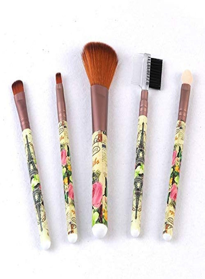 EKANTIK Professional Cosmetic Make Up Soft Hair Brush Set - Pack of 5 (Multicolor) - Image 5