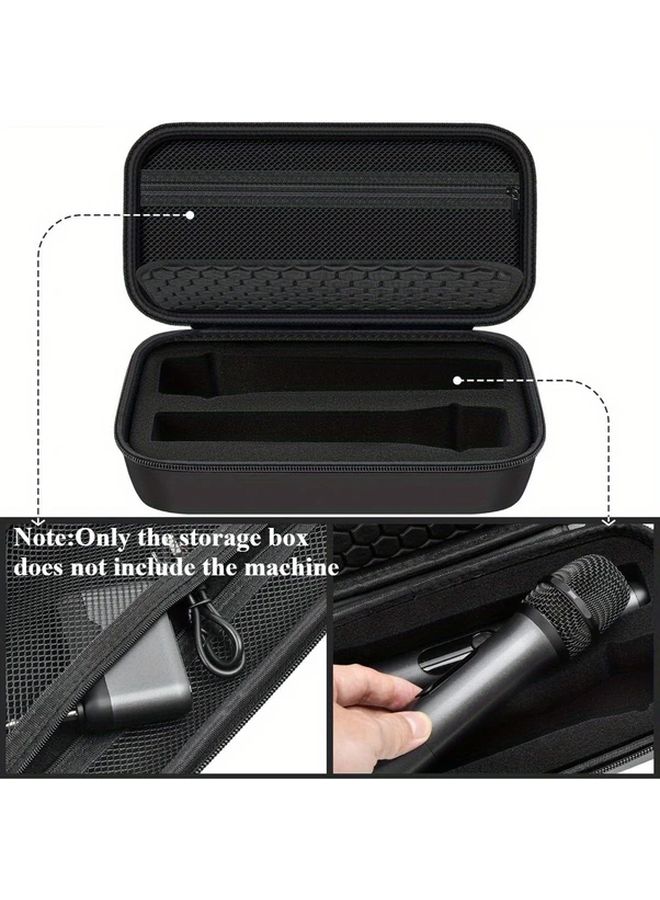 Orange Wireless Microphone Case Compatible with Partybox Handheld Dual Mic Travel Storage Bag for Receiver Batteries Accessories - Image 3
