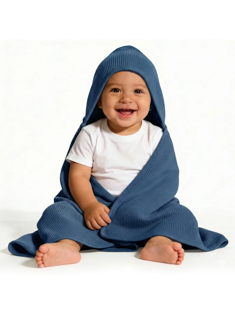 Babies Basic Babies Basic Ribbed Cotton Blanket/Swaddle
