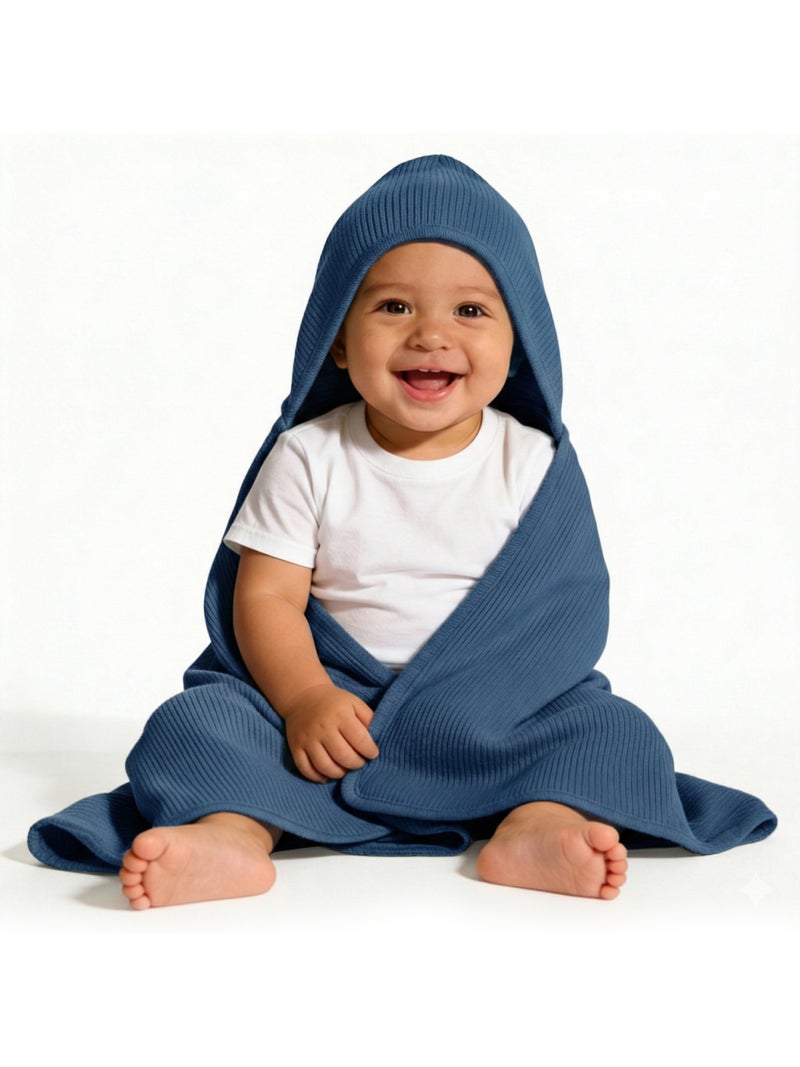 Babies Basic Ribbed Cotton Blanket/Swaddle - Image 1