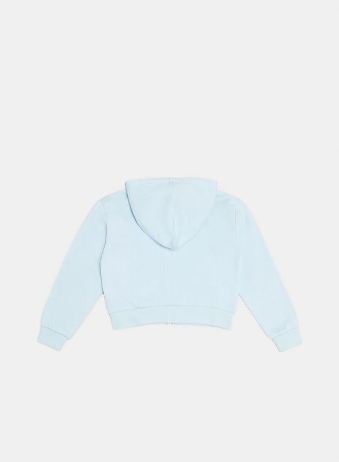 FOREVER 21 Girls Fleece Zip-Up Hoodie (Kids)  - Image 3