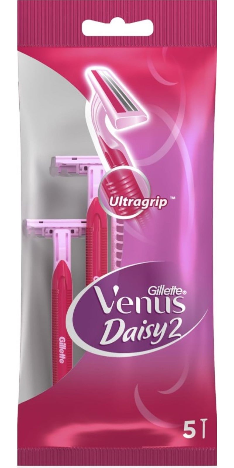 Gillette Venus Daisy 2  Razor For Women Ultragrip - 5 Pieces - Image 1