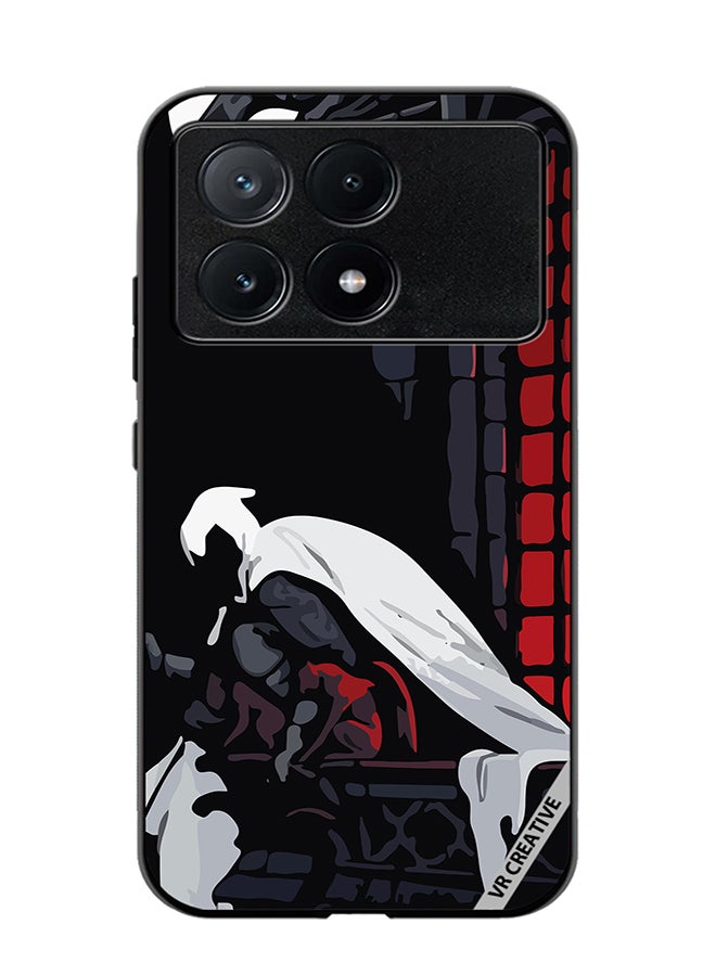 VR CREATIVE Protective Case Cover For Xiaomi Poco X6 Pro Moon Knight Design Multicolour - Image 1