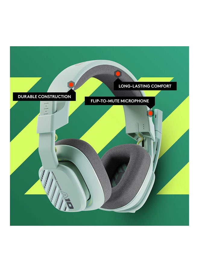 ASTRO A10 PC Sea Glass Mint Gaming Headset - Image 3