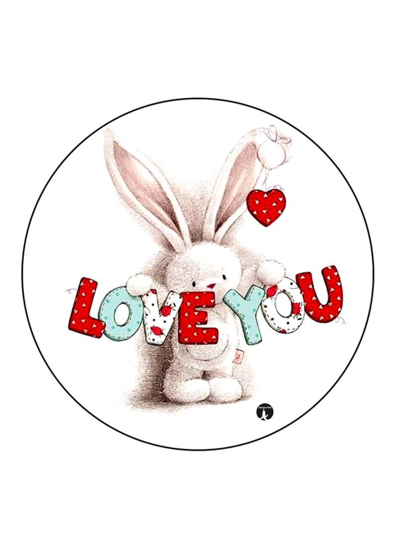 RKN Rabbit Printed Mouse Pad Multicolour