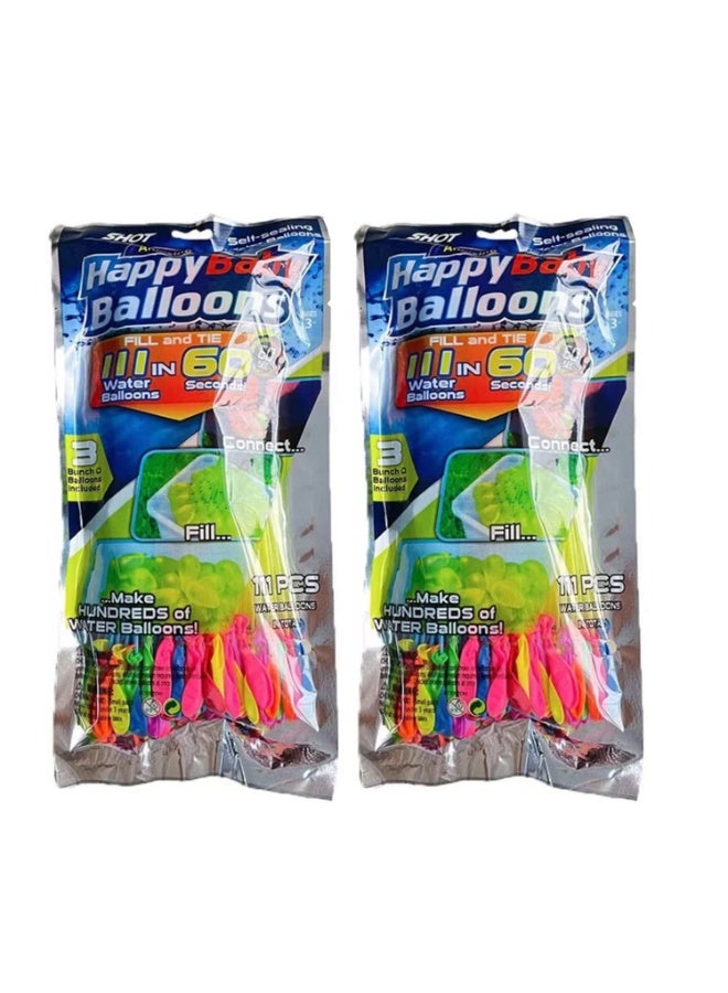 JZS Water Balloons Toys For Kids,222Pcs Rapid-Filling Self-Sealing Bunch Water Balloons for Outdoor Family,Friends,Children Summer Fun,for Beach & Pool Games,Balloon Bombs For Party - Image 1