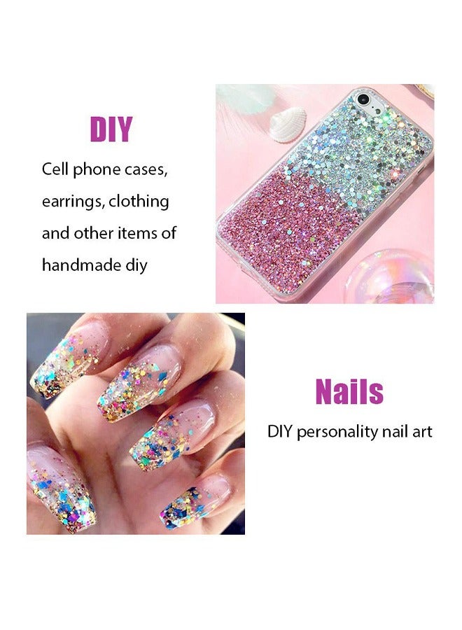 MILEMEI Face & Body Party Glitter，Body Glitter Mermaid Sequins Liquid Holographic Gel Chunky Face Eye Lip Hair Nail Festival Makeup Sparkling for Women #03 Pink - Image 5
