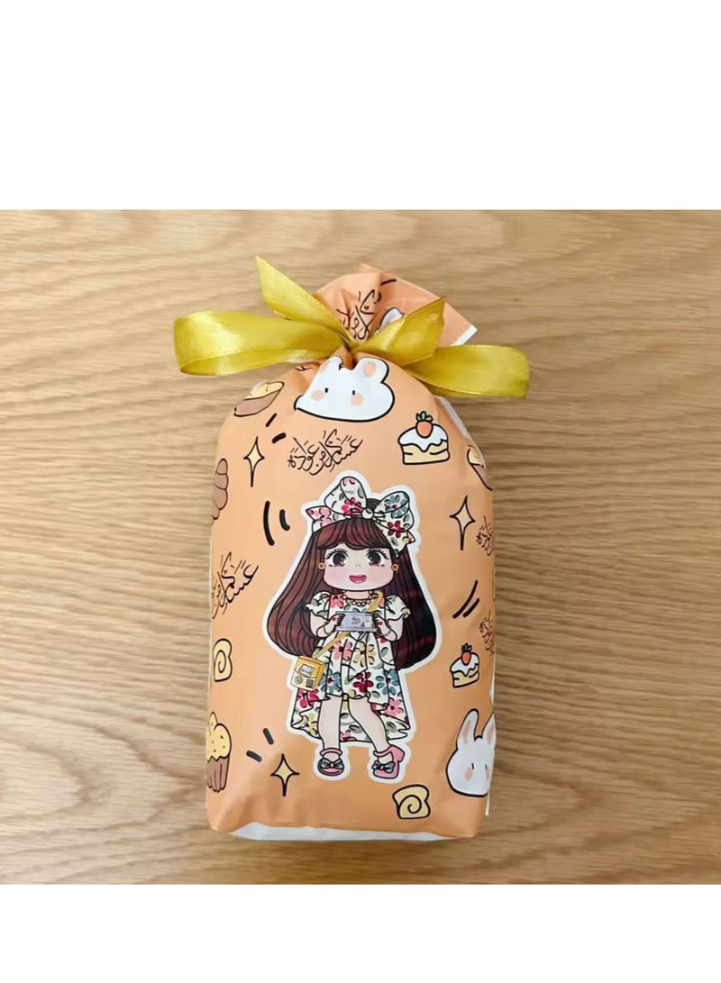 50 Pieces Ramadan Kareem Gift Bags Plastic Candy Cookie Sweets Bags Eid Mubarak Muslim Party Gift Bags 14.5×23cm - Image 4