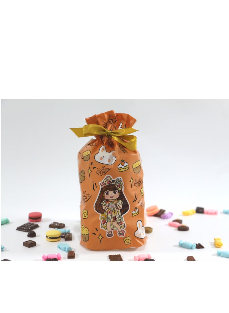 50 Pieces Ramadan Kareem Gift Bags Plastic Candy Cookie Sweets Bags Eid Mubarak Muslim Party Gift Bags 14.5×23cm - Image 3