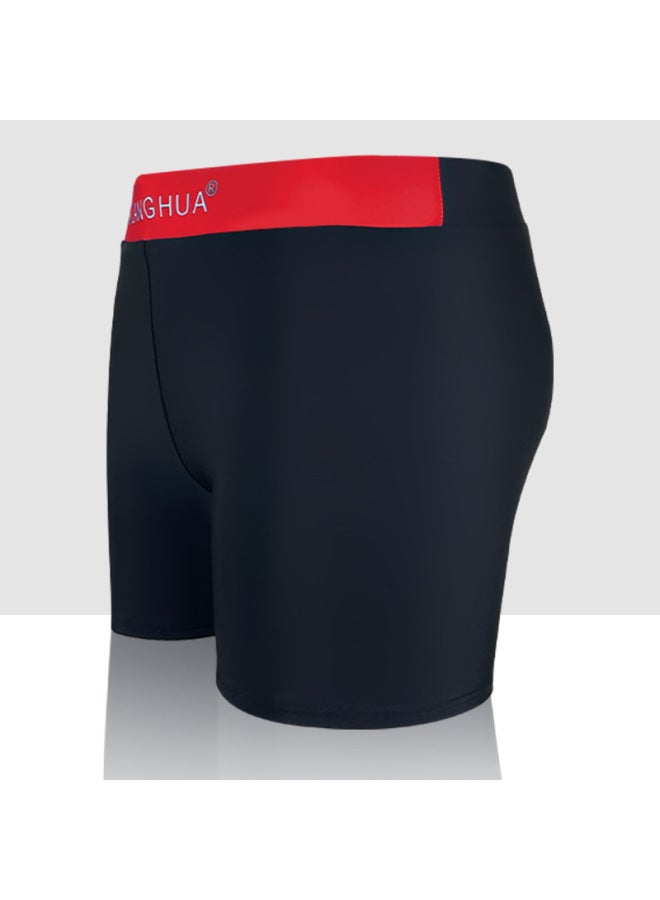 Men's Quick-dry Square-leg Swim Trunks For Plus-size Individuals, Anti-embarrassment, Hot Spring Fashion, Sports From Manufacturer, Trendy