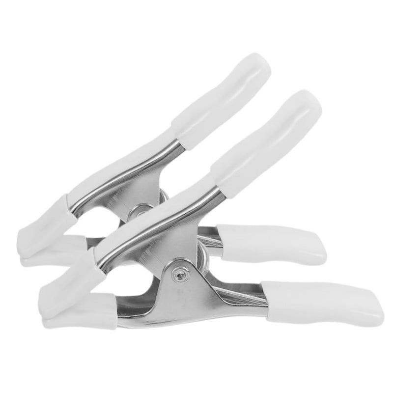 2Pcs Heavy Duty Spring Clips Non A Clamps For Backdrop Stands Photography Black - Image 2