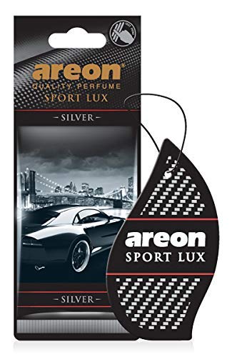 Areon معطر هواء كرتوني AREON SL02 سبورت لكس، فضي، 12 عبوة - Image 1