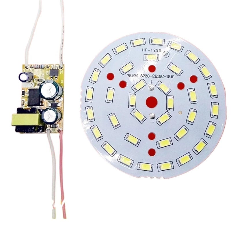 36W White LED Panel Light Board 5730 SMD Ceiling Lamp With AC 100 265V Power Supply Driver - Image 2