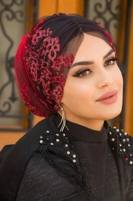 Aişe Tesettür Aisha Hijab Pleated Wrap Bonnet