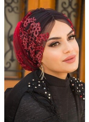Aişe Tesettür Aisha Hijab Pleated Wrap Bonnet  - Image 3