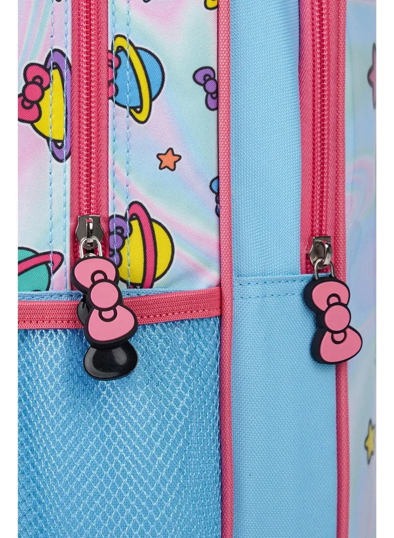 Sanrio  Sanrio Hello Kitty 5-in-1 Kids Trolley School Set 18" | Rolling Backpack, Lunch Bag, Lunch Box, Water Bottle & Pencil Case | Water Resistant  | Girls School Bag for Women | Best Price UAE