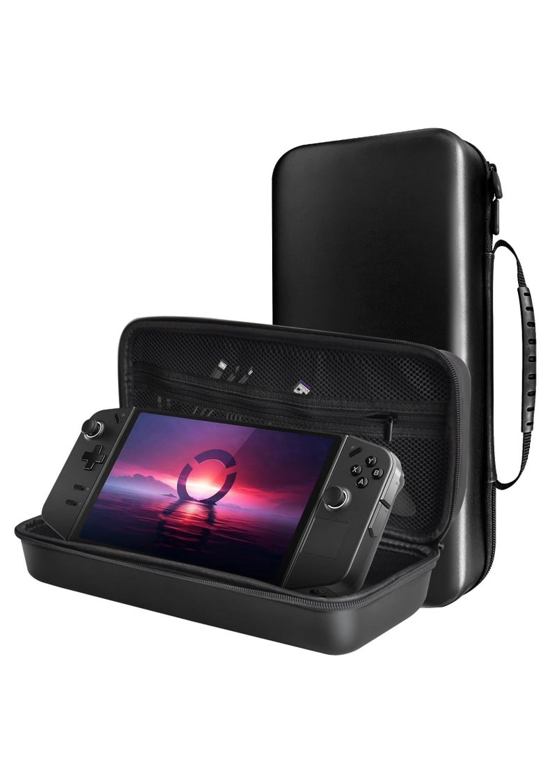 Captaintech Leather Carrying Case for Lenovo Legion Go Handheld, Hard Legion Go Case with Built-In Stand Design, Waterproof Protective Travel Bag Case for Lenovo Legion Go Console Grip, Legion Go Accessories - Image 1