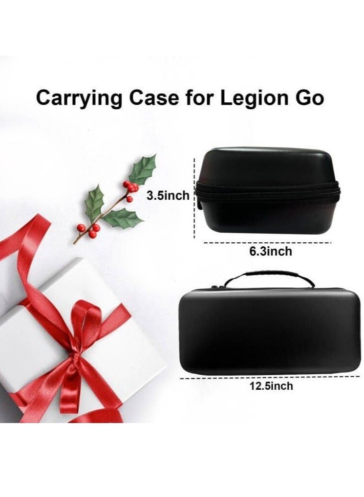 Captaintech Leather Carrying Case for Lenovo Legion Go Handheld, Hard Legion Go Case with Built-In Stand Design, Waterproof Protective Travel Bag Case for Lenovo Legion Go Console Grip, Legion Go Accessories - Image 2