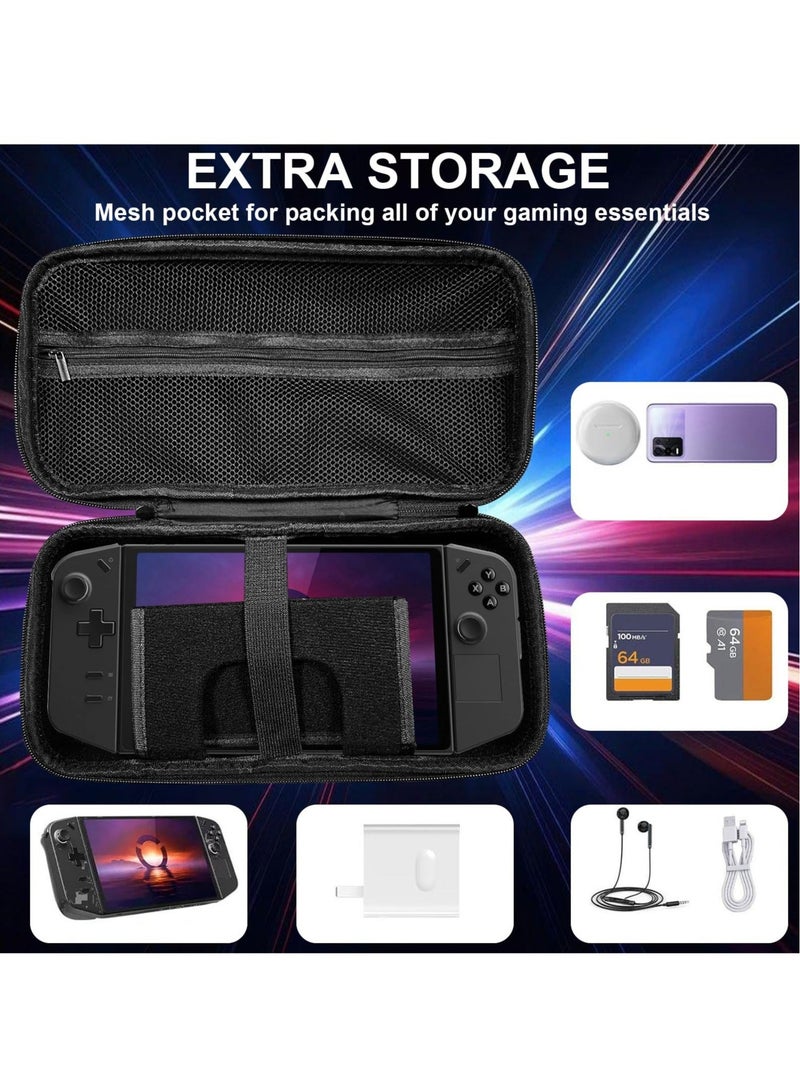 Captaintech Leather Carrying Case for Lenovo Legion Go Handheld, Hard Legion Go Case with Built-In Stand Design, Waterproof Protective Travel Bag Case for Lenovo Legion Go Console Grip, Legion Go Accessories - Image 4