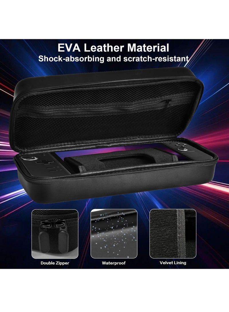 Captaintech Leather Carrying Case for Lenovo Legion Go Handheld, Hard Legion Go Case with Built-In Stand Design, Waterproof Protective Travel Bag Case for Lenovo Legion Go Console Grip, Legion Go Accessories - Image 5