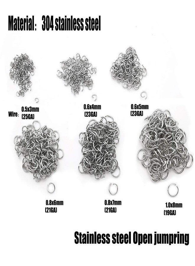 WOCRAFT 2000 pcs Very Small 0.5x3mm Stainless Steel Split Rings Open Jump Ring Connector Rings for Jewelry Making Necklaces Bracelet Earrings Keychain DIY Craft (11673) - Image 3
