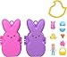 Polly Pocket دمى بولي بوكيت الصغيرة x بيبس 6 مع مجموعتين للعب و 6 ملحقات ذات طابع مفاتيح مدمجة لعبة سفر شراكة مدمجة - Image 3