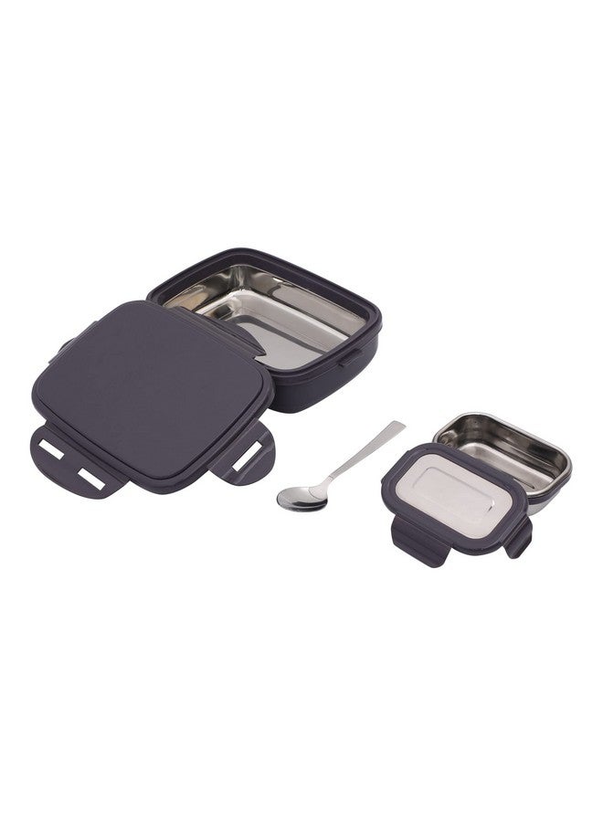 JAYPEE Stainless Steel Insulated Lunch Box Wavesteel Jr. Raider Grey, 500 ml, Airtight Tiffin Box for School Kids |Spillproof with Silicon Seal |Food Grade | BPA Free - Image 3