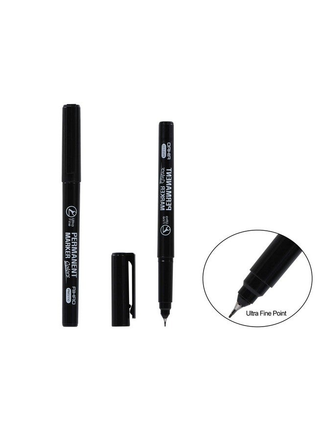 أيهاو أقلام تحديد دائمة، مجموعة أقلام تحديد برأس رفيع 0.4، أسود، 24 قلمًا للرسم والتلوين والتمييز والكتابة - Image 3