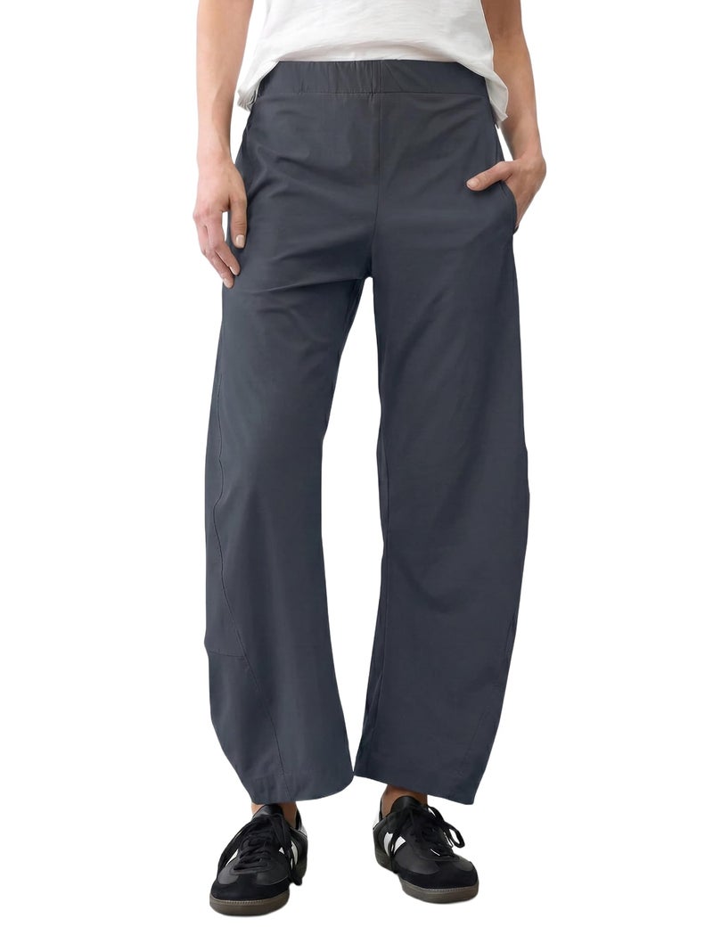 LOMON Barrel Pants for Women Travel Hiking Office Ladies Quick Dry Comfort Straight Wide Leg Trouser Spring Summer, Navy Blue - Image 1