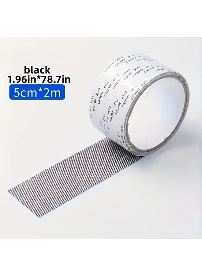Black Self Adhesive Mesh Repair Patch For Fabric Tears And Holes 1pc - Image 4
