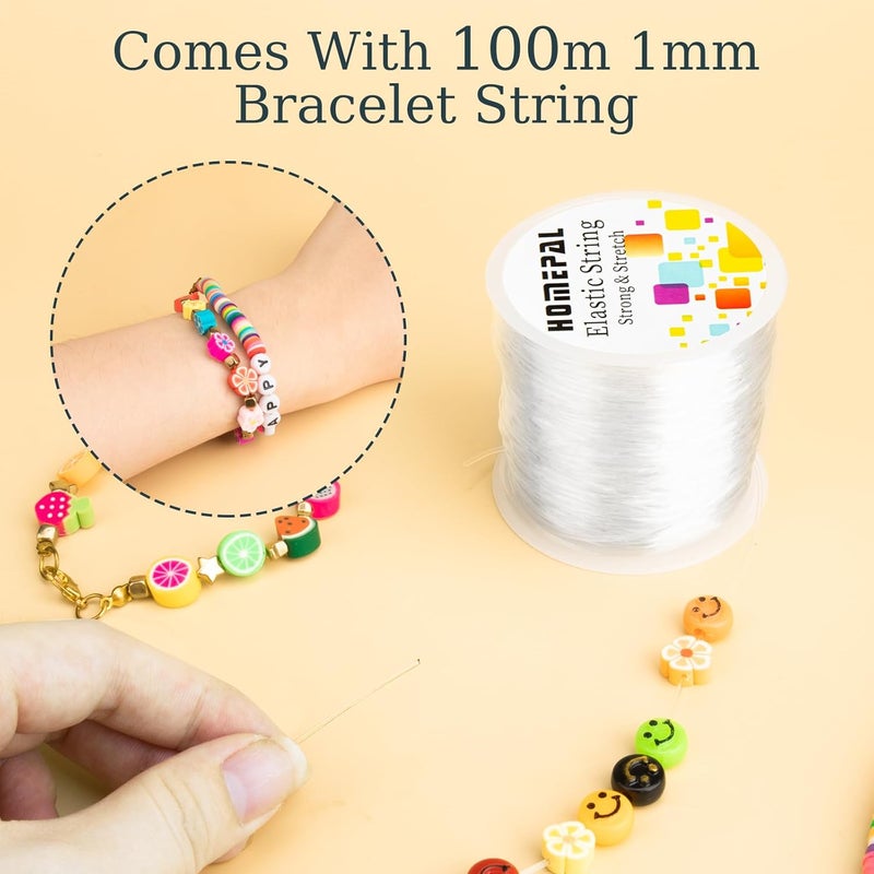 Homepal 1mm Stretchy Bracelet String Sturdy Clear Elastic String Elastic Cord for Jewelry Making Bracelets Necklaces Beading and Crafts - Image 4