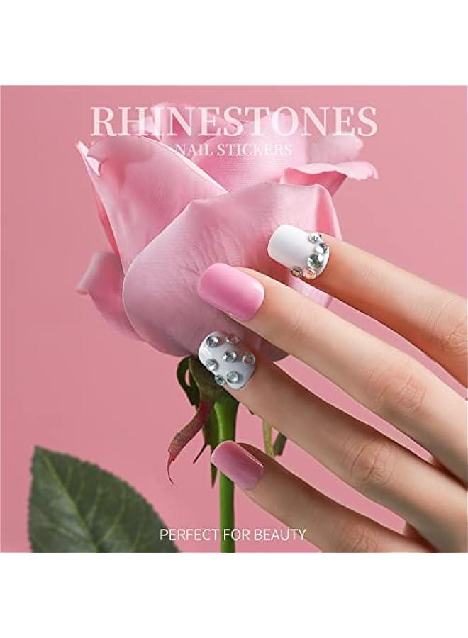 Arabest Short Square Press on Nails,  576pcs Short Press on Fake Nails With Nail Glue And Adhesive Stickers, 12 Colors Matte Press On Short Nails, 12 Colors Glossy Short Press On Nails, Short Glue On Nails With Nail Stickers Rhinestones - Image 3