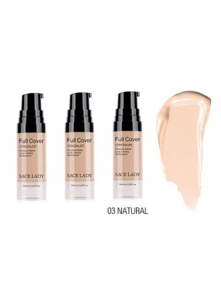 3 Pack Pro Full Cover Liquid Concealer, Waterproof Smooth Matte Flawless Finish Creamy Concealer Foundation for Eye Dark Circles Spot Face Concealer Makeup, Size:3×6ml/0.20Fl Oz, Natural - pzsku/Z55FFB412772A0B83B273Z/45/_/1686893513/18489236-9a26-40b5-b50d-5ed280c60e72