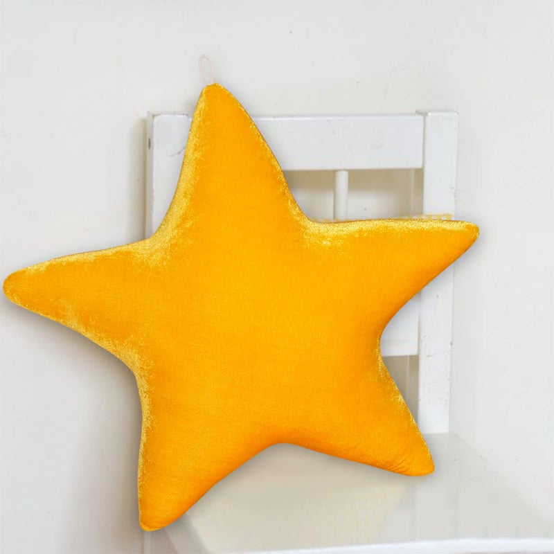 Gordon Royal Yellow Color Star Pillow - Star Shaped Decorative Pillow - Pillow for Kids - Yellow Accent Pillow - Star Nursery Throw Pillow - Image 4