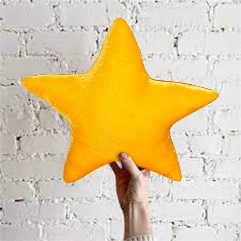 Gordon Royal Yellow Color Star Pillow - Star Shaped Decorative Pillow - Pillow for Kids - Yellow Accent Pillow - Star Nursery Throw Pillow - Image 5