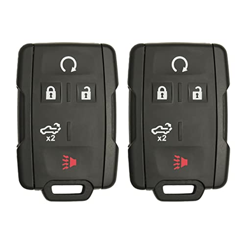 Keyless2Go Replacement for 5 Button Replacement Remote 433 Mhz for GM M3N-32337200 84209236-2 Pack - Image 1
