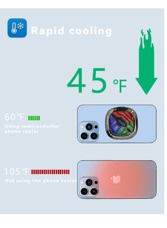 Generic X76A 20W Phone Cooling Fan with Semi-Conductor Cooling Chip, RGB Phone Cooling Fan Portable Lightweight Mobile Phone Cooling Fan  - Image 2